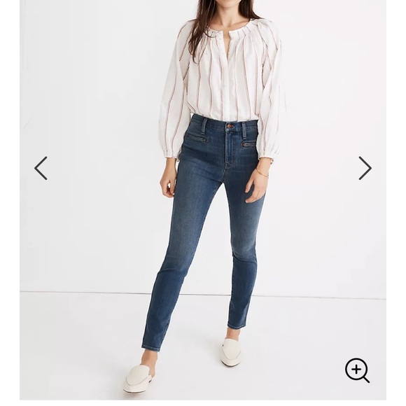 Madewell 10 inch high rise jeans 28tall - Picture 1 of 7